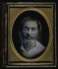 Daguerreotype portrait of a young Walt Whitman.